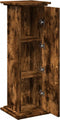 vidaXL - Sokkel - met - opbergruimte - 31x30x90 - cm - bewerkt - hout - gerookt - eiken