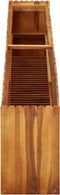 vidaXL - Plantenbak - verhoogd - 200x30x50 - cm - massief - acaciahout