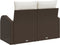 vidaXL - 2-Zits - Tuinbank - met - Opbergruimte - & - Kussens - Bruin - Poly - Rattan