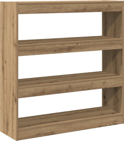 vidaXL - Boekenkast/Kamerscherm - in - Ambachtelijk - Eiken - - - 100x30x103cm, - Gemaakt - van - Gefabriceerd - Hout