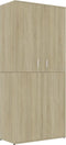 vidaXL - Schoenenkast - 80x39x178 - cm - bewerkt - hout - sonoma - eikenkleurig