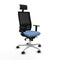 Bureaustoel met hoofdsteun Piqueras y Crespo 1D086N1 Hemelsblauw