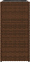 vidaXL - Plantenbakken - 2 - st - 30x30x60 - cm - poly - rattan - bruin