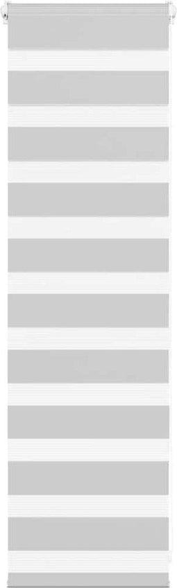 vidaXL - Zebra - rolgordijn - 40x100 - cm - stofbreedte - 35,9 - cm - lichtgrijs