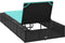 vidaXL - Ligbed - met - zwevend - kussen - poly - rattan - zwart