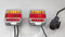 AgriShop LED aanhangwagenverlichting, 4 functies, 7-polig, ISO 1724