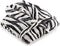 ZoHome Zebra Badjas Lang - Fleece - Maat M - Black/White