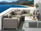 Beliani BELIZE - Loungeset voor 5 - Beige - Kunststof