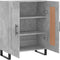 vidaXL - Dressoir - 69,5x34x90 - cm - bewerkt - hout - betongrijs
