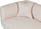 CHEVANNES - Chaise longue - Beige - Linkszijdig - Boucle