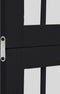 vidaXL - Kamerscherm - met - 5 - panelen - massief - paulowniahout - zwart