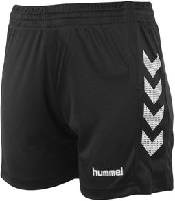hummel Aarhus - Shorts Dames - Sneldrogend Stretchmateriaal - Zwart