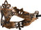 Maskarade Hamlet - Venitiaans Masker - Koper - Satijnen Lint - One Size