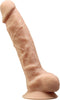 SILEXD – Dual Density siliconen beige dildo met balzak – 20.5 cm