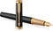 Parker Ingenuity Vulpen | Core-collectie | Zwart met gouden afwerking | medium punt | Zwarte inkt | Geschenkdoos