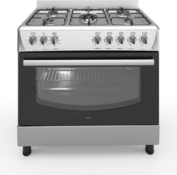 Wiggo WO-E905R - Gasfornuis - 5 Kookzones - 7 Ovenstanden - Wokbrander - Roestvrijstaal