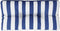 vidaXL - Palletkussen - gestreept - 80x40x12 - cm - stof - blauw - en - wit