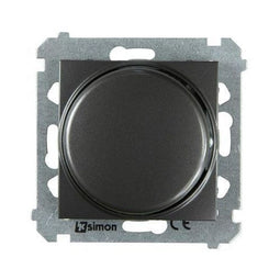 Premium Antraciet - Push-Turn Dimmer - Gemetalliseerd - IP20 - 75mm x 75mm x 46mm