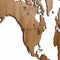 MiMi Innovations® Exclusieve Houten Wereldkaart - Muurdecoratie - Wanddecoratie - Muursticker - 130x78 cm/51.2x30.8 inch - Walnoot