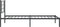 vidaXL - Bedframe - met - hoofdbord - metaal - zwart - 100x200 - cm