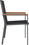 vidaXL - Tuinstoelen - 2 - st - 55x61,5x90 - cm - textileen - en - staal - zwart