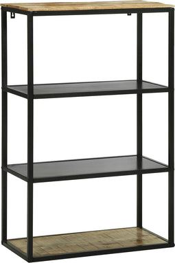 vidaXL - Boekenkast - 70x35x110 - cm - Massief - Hout - Ruwe - Mango