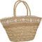J-Line strandtas Schelpen - jute/zeegras - naturel