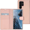 Accezz Samsung Galaxy S23 Ultra - Wallet Softcase Bookcase - 3 Pashouders - Rosé Goud