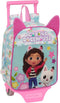 Schoolrugzak met Wielen Gabby's Dollhouse Blauw 22 x 27 x 10 cm