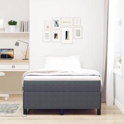 vidaXL - Bedframe - Donkergrijs - 120x200 - cm - Corduroy - Stoffering