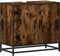 vidaXL - Wastafelkast - 65x33x60 - cm - bewerkt - hout - gerookt - eikenkleurig