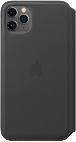 Apple iPhone 11 Pro Max - Leather Folio Booktype - Echt leer - Zwart