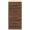 vidaXL - Garagekast - 40x51x85 - cm - massief - grenenhout - bruin - eikenkleurig