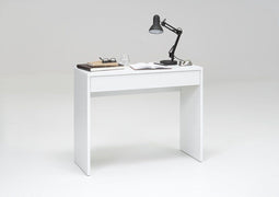 FMD - Bureau - met - brede - lade - 100x40x80 - cm - wit