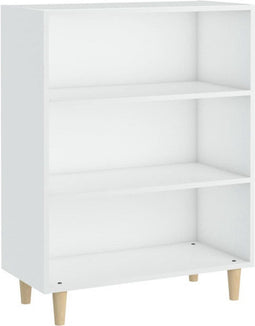 vidaXL - Dressoir - 69,5x32,5x90 - cm - bewerkt - hout - wit