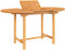 vidaXL Tuintafel verlengbaar 110-160x80x75 cm massief teakhout