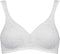 Triumph Elegant Cotton N - Beugelloze beha - Bloemmotief - Wit - Maat 100C
