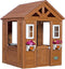 Backyard Discovery Timberlake Speelhuis in Bruin - Houten Speelhuisje met Speelkeuken, Telefoon en meer accessoires - Speelhuis voor de tuin / buiten