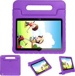 iMoshion Tablet Hoes Kinderen Geschikt voor Huawei MediaPad T3 10 inch - iMoshion Kidsproof Backcover met handvat - Paars