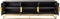 Richmond Interiors TV-dressoir Blackbone gold 4-deuren 185 (Black rustic)