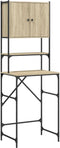 vidaXL - Wasmachinekast - 68x48,5x194 - cm - sonoma - eikenkleurig