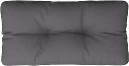 vidaXL - Palletkussen - 80x40x12 - cm - stof - antracietkleurig
