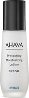 AHAVA Beschermende Lotion SPF-50 - Multifunctioneel met UVA/UVB-bescherming | Hydrateert & Voedt | Anti-Rimpel & Anti-Aging | Bodylotion voor Dames & Heren | Gezichtscrème & Moisturizer voor een Droge Huid & Gezicht - 50ml