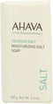 AHAVA Vochtinbrengende Zout Zeep - Spoelt Vuil en Onzuiverheden Weg | Zeepblok Behoudt Natuurlijke Hydratatie | Herstelt pH-Balans | Lichaam & Gezichtsreiniging | Soap Bar Ideaal voor Douche of Bad - 100g