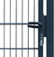 vidaXL - Poort - dubbelstaafmat - (enkel) - 106x230 - cm - antracietgrijs