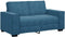 vidaXL - Tweezitsbank - 120 - cm - fluweel - blauw