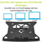 ACROPAQ Laptop verhoger - Ergonomisch, Verstelbaar, Opvouwbaar, Universeel, Voor laptops 11 tot 17 inch, Plastic - Laptop standaard verstelbaar - Zwart - ALR003