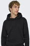 ONLY & SONS ONSCERES - Hoodie - Trekkoord capuchon 2 steekzakken - Zwart
