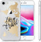 iMoshion Hoesje Geschikt voor iPhone SE (2022) / SE (2020) / 8 / 7 Hoesje Siliconen - iMoshion Design hoesje - Transparant / Meerkleurig / Goud / Let's Go Travel