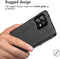 iMoshion Hoesje Geschikt voor Motorola Edge 40 Pro Hoesje Siliconen - iMoshion Rugged Shield Backcover - Zwart
